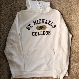 Nike White St. Michael's College Hoodie